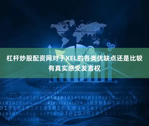 杠杆炒股配资网对于XEL的各类优缺点还是比较有真实感受发言权